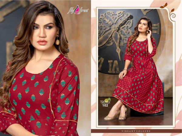 Fly Free Trendz Ethnic Wear Anarkali Kurti Collection